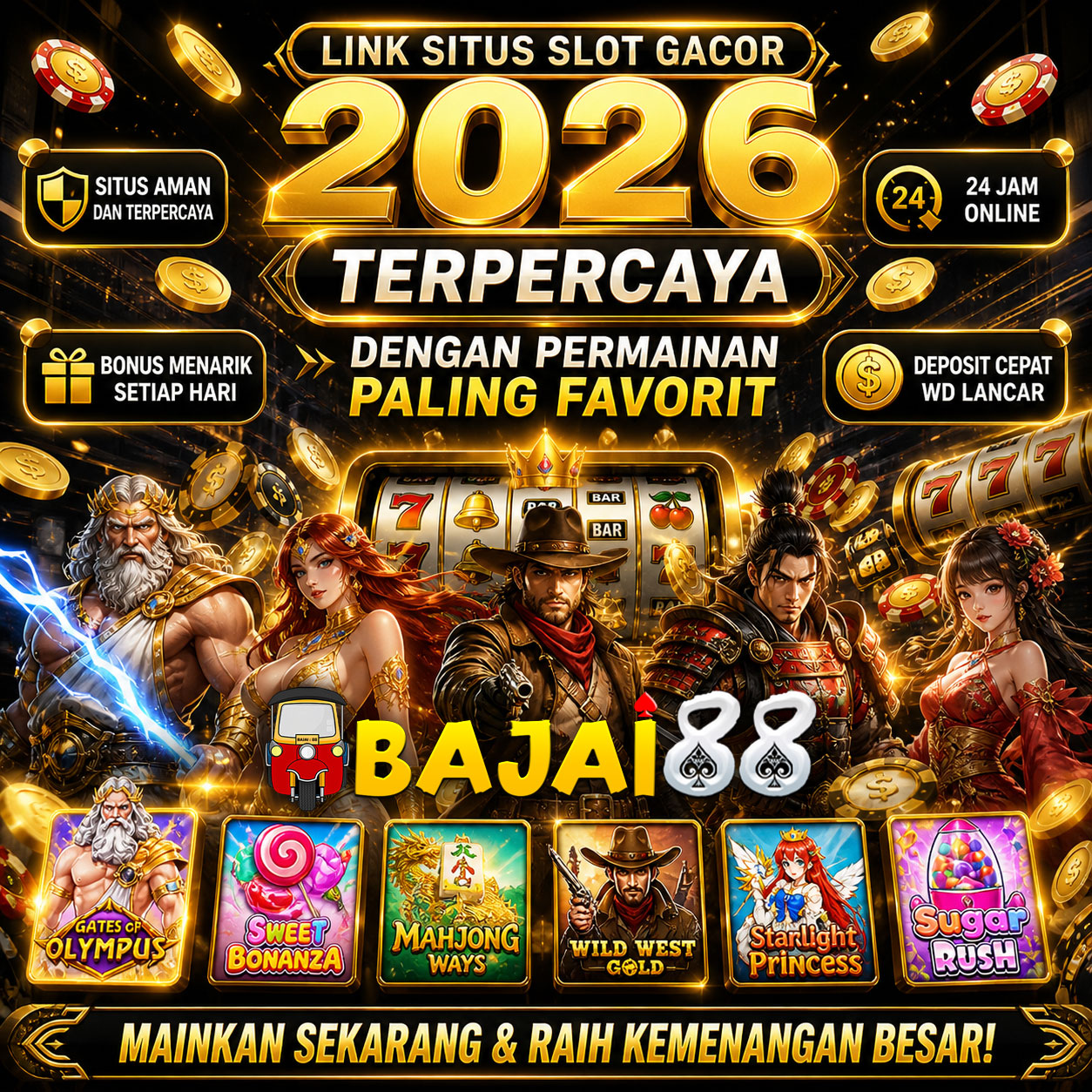 BAJAI88 ✈️ Download APK Slot Online Terbaru dengan Deposit QRIS Tanpa Potongan. by Hey BAJAI88
